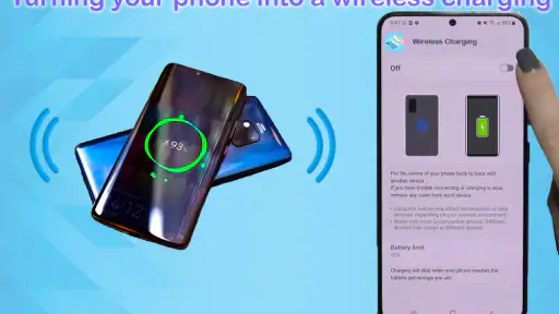 Wireless charge Phone to Phone