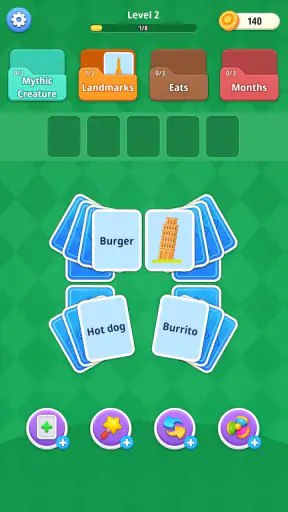 Word Card Sort: Solitaire
