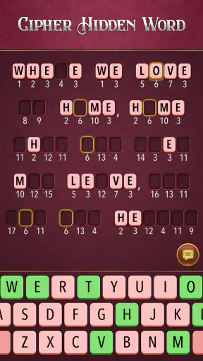 Word Code - Cryptogram Puzzle