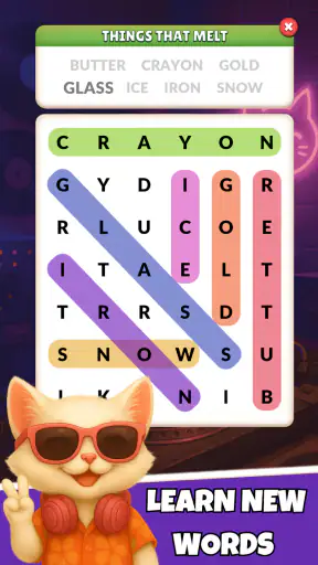 Word Search Meow - Cat Puzzle