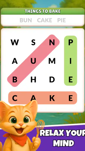 Word Search Meow - Cat Puzzle