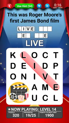 Word Search World Hollywood