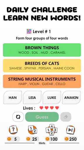 Words: Associations Word Game