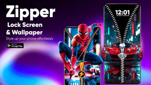 Zipper Lock Screen & Wallpaper