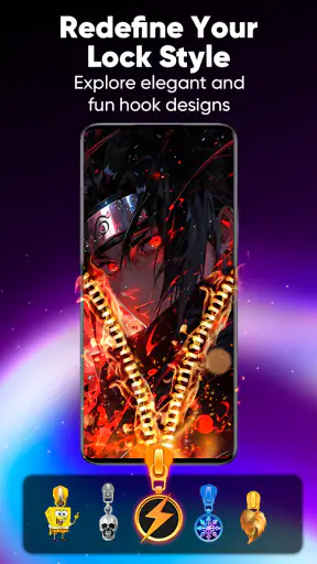 Zipper Lock Screen & Wallpaper
