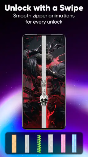 Zipper Lock Screen & Wallpaper