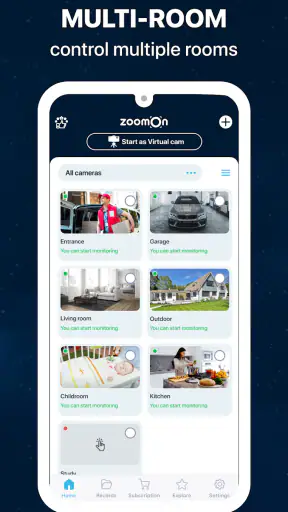 ZoomOn Home Security Camera