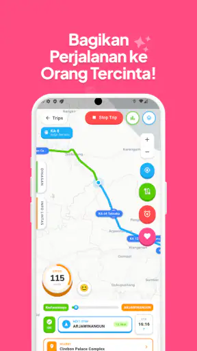 168Railway: Tracking Kereta