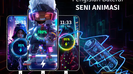 3D Animasi Pengisian Baterai