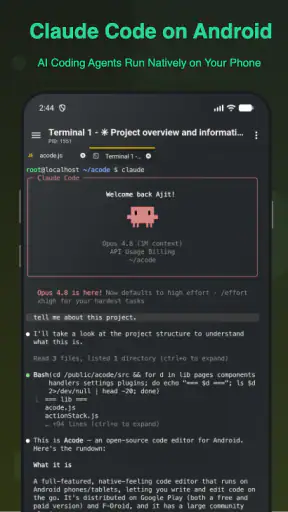Acode — Terminal & AI Coding