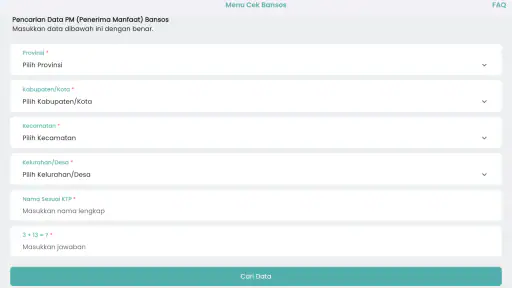 Aplikasi Cek Bansos