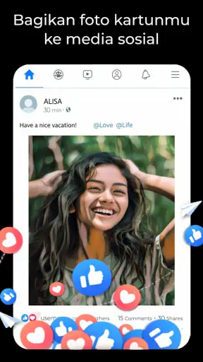 Aplikasi Editor Foto Kartun