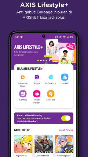 AXISnet Cek & Beli Kuota Data