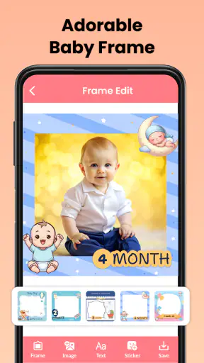 Baby Month Photo Editor Frame