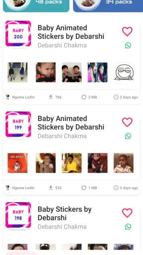 Bayi lucu Whatsapp Stiker