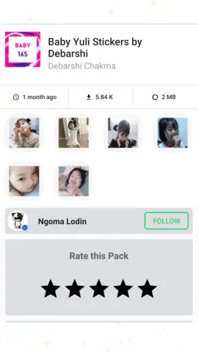 Bayi lucu Whatsapp Stiker