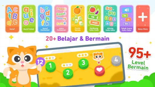 Belajar Membaca Anak TK PAUD
