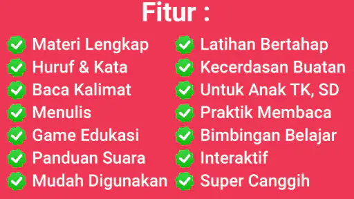 Belajar Membaca PAUD TK SD