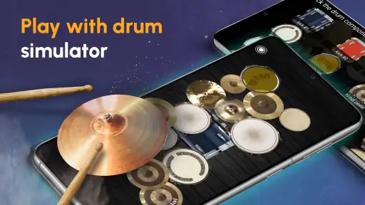 Bermain Drum dengan Set Drum