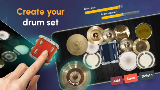 Bermain Drum dengan Set Drum