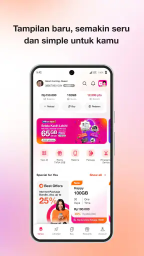 bima+ - Beli Pulsa/Paket - Tri