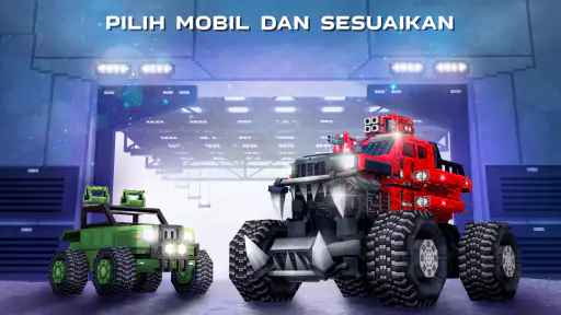 Blocky Cars:robot game & tank