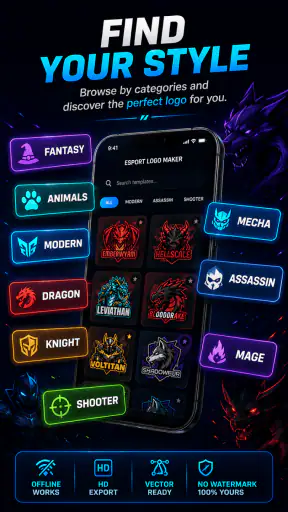 Buat Logo Esport Offline