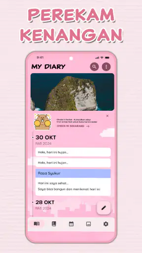 Buku Harian Kunci Sidik Jari
