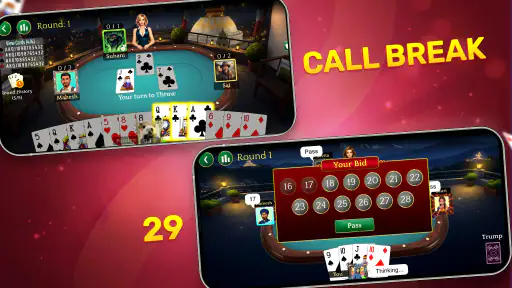 Callbreak, Ludo & 29 Card Game