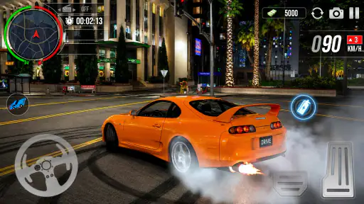 Car Driving Midnight Drifting
