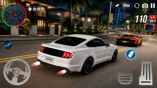Car Driving Midnight Drifting