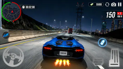 Car Driving Midnight Drifting