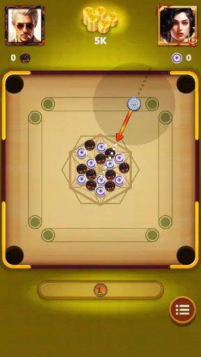 Carrom - A Disc Board Game