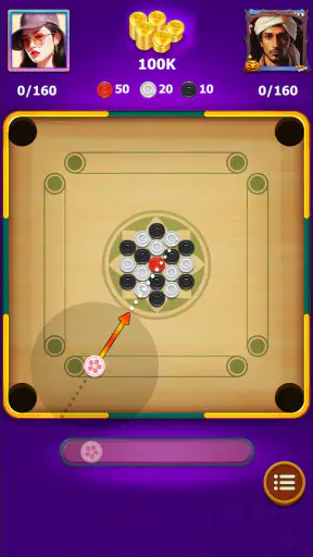 Carrom - A Disc Board Game