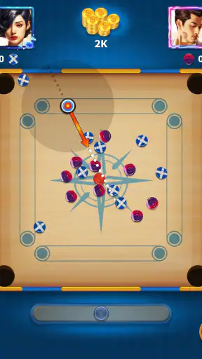 Carrom - A Disc Board Game