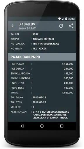 Cek Pajak Kendaraan