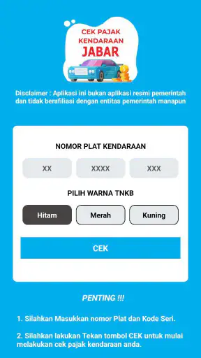 Cek Pajak Kendaraan Jabar