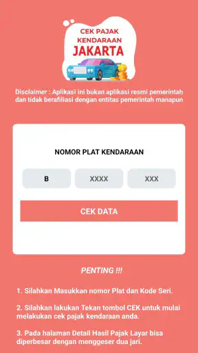 Cek Pajak Kendaraan Jakarta