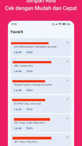 Cek Resi & Lacak Paket