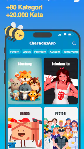 CharadesApp - Ponsel di dahi!