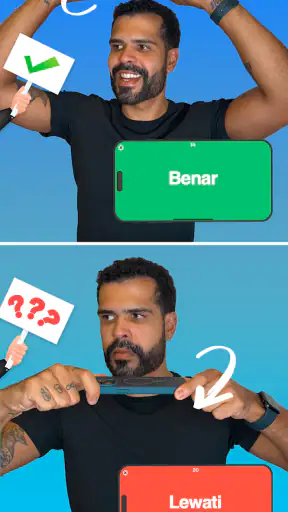 CharadesApp - Ponsel di dahi!