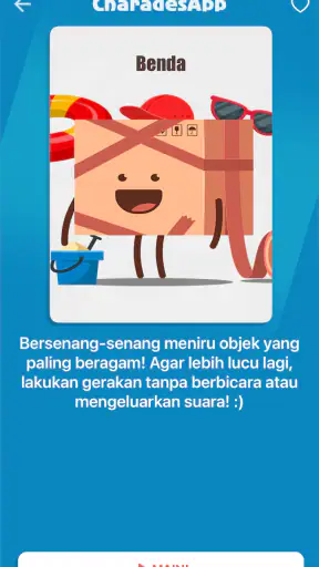 CharadesApp - Ponsel di dahi!