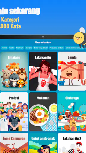 CharadesApp - Ponsel di dahi!