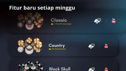 Classic Drum: mainkan drum