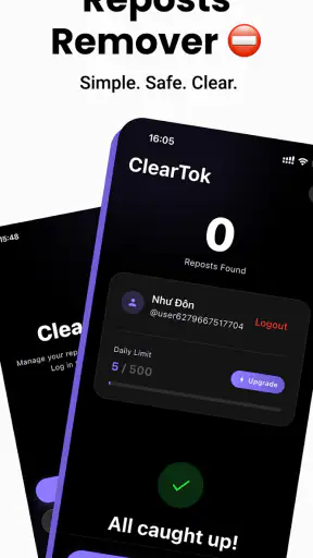 ClearTok: Repost Remover