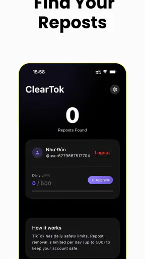 ClearTok: Repost Remover
