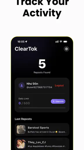 ClearTok: Repost Remover