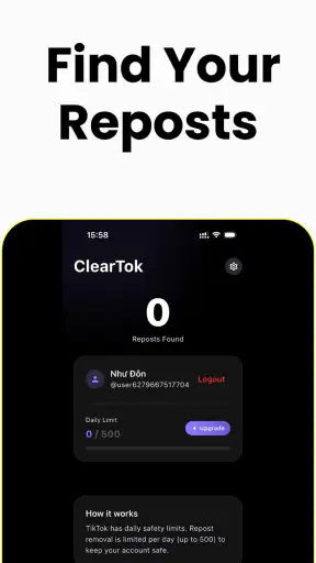 ClearTok: Repost Remover