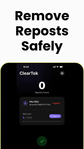ClearTok: Repost Remover