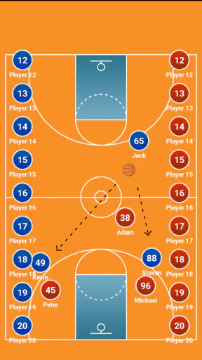 Coach Tactic Board: Basketball